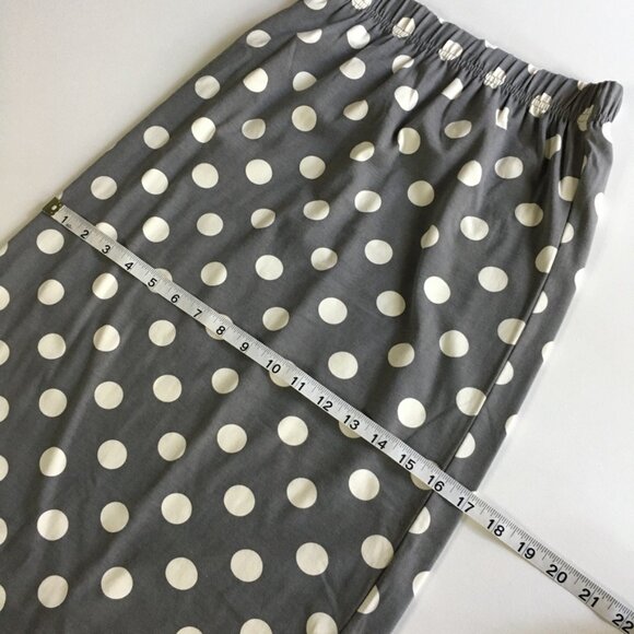 Tiara Boho Pull on Skirt Womens Small Elastic Waist Midi Slit Back 30" Length - Picture 7 of 9